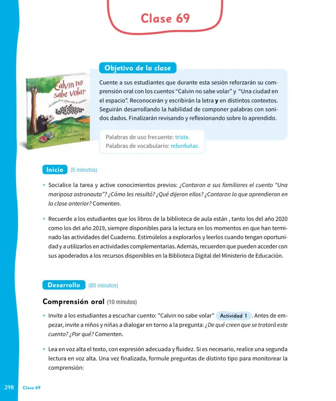 Página 299 de Lenguaje y Comunicación – Primero Básico | Texto del Estudiante MINEDUC – Descargar PDF · 2024