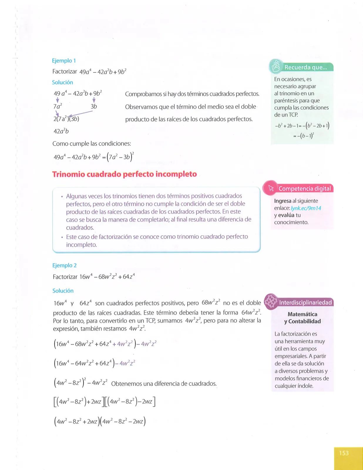 Página 153 de Matematica · 9 EGB · 2025
