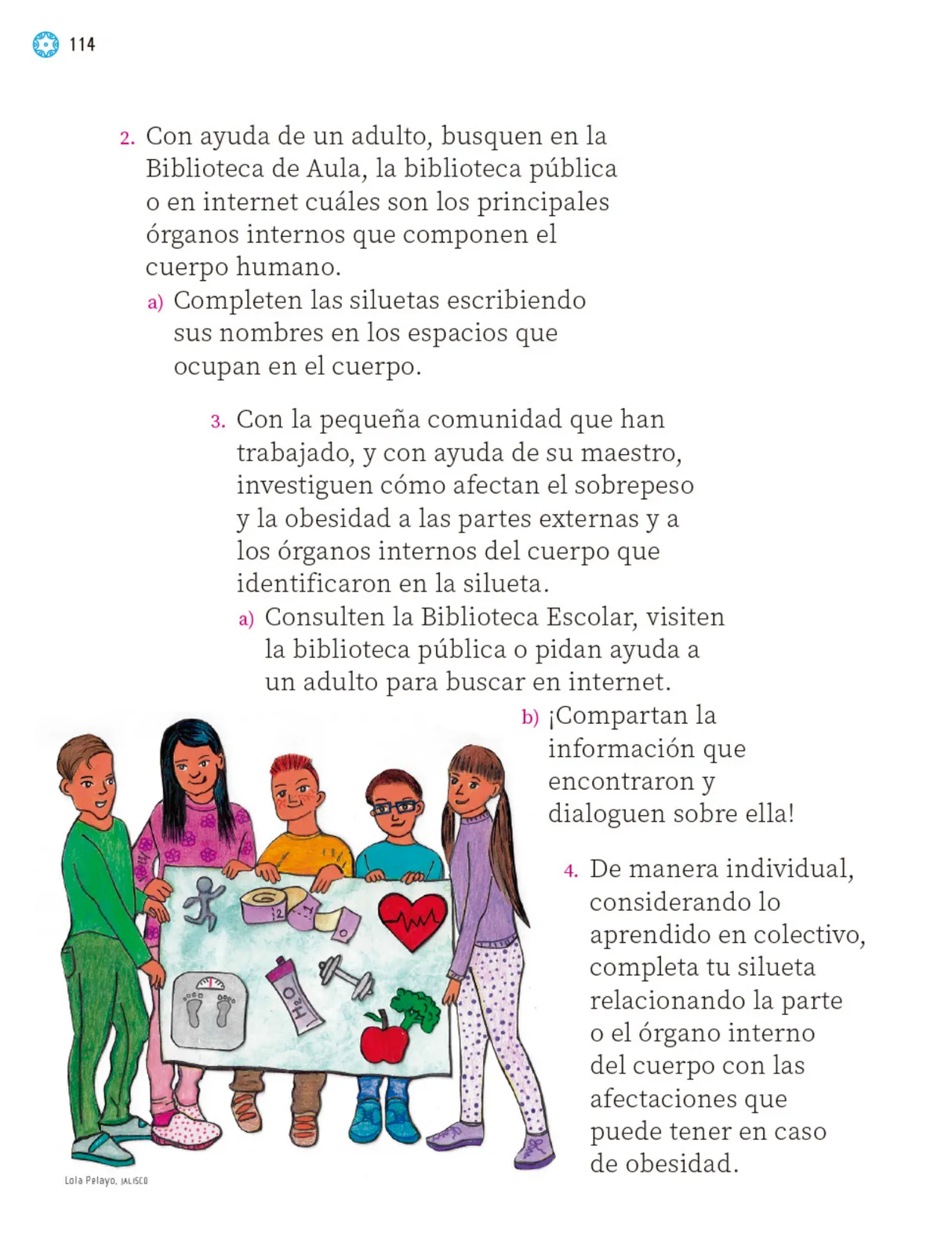 Página 115 de Proyectos Escolares.   Libro de Educación Primaria Grado 1°  Ciclo Escolar 2025 - 2026