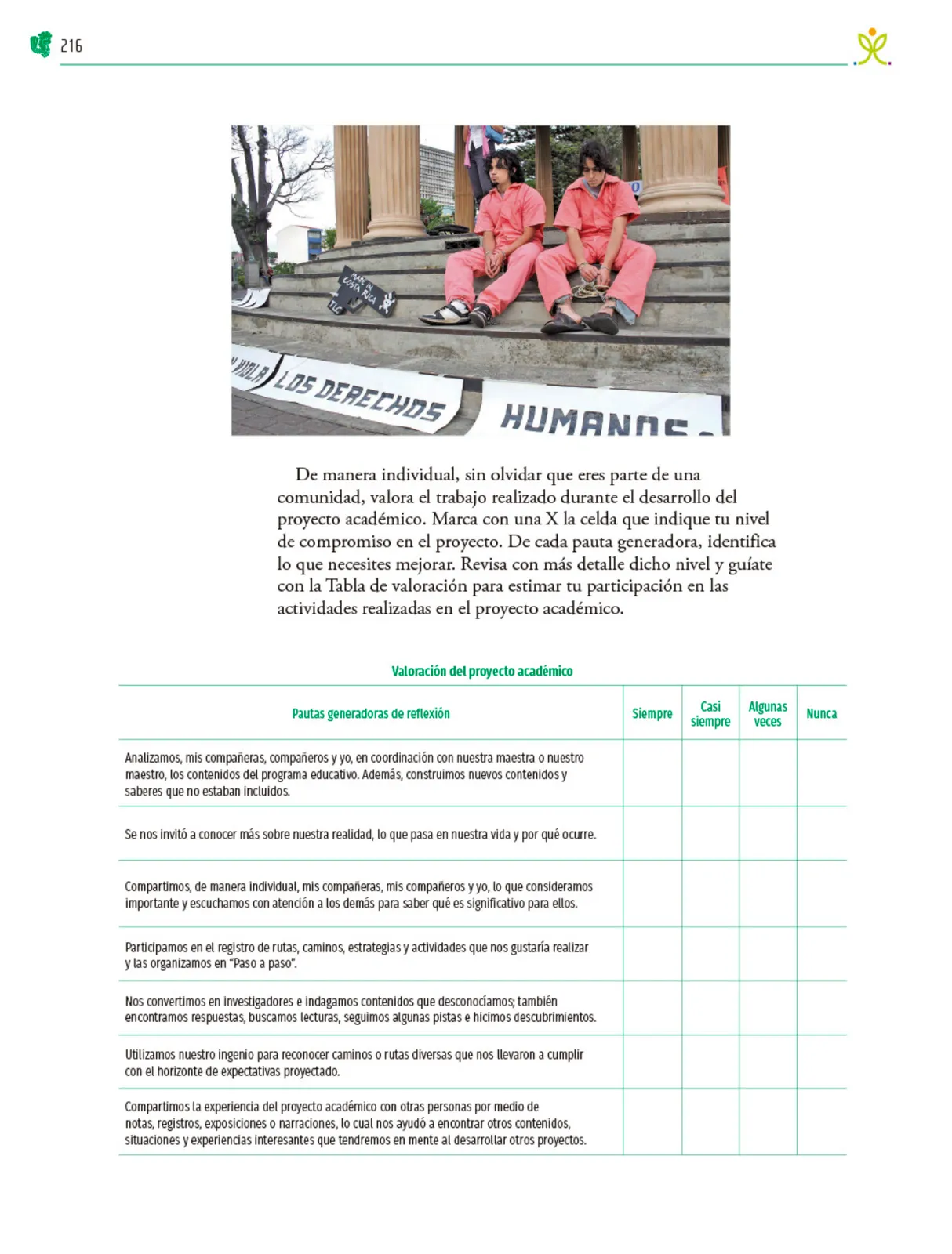 Miniatura página 217 de Colección Nanahuatzin. Nuestro libro de Proyectos.  Tomo III.  Libro de Educación Telesecundaria Grado 3°  Ciclo Escolar 2025 - 2026