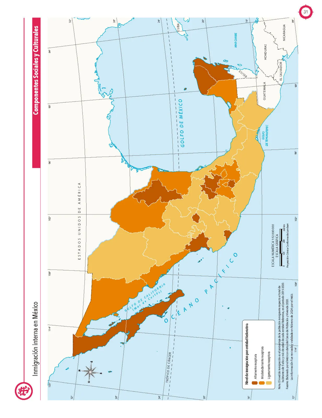 Miniatura página 32 de Cartografía de México y el mundo.   Libro de Educación Primaria Grado 4°  Ciclo Escolar 2025 - 2026