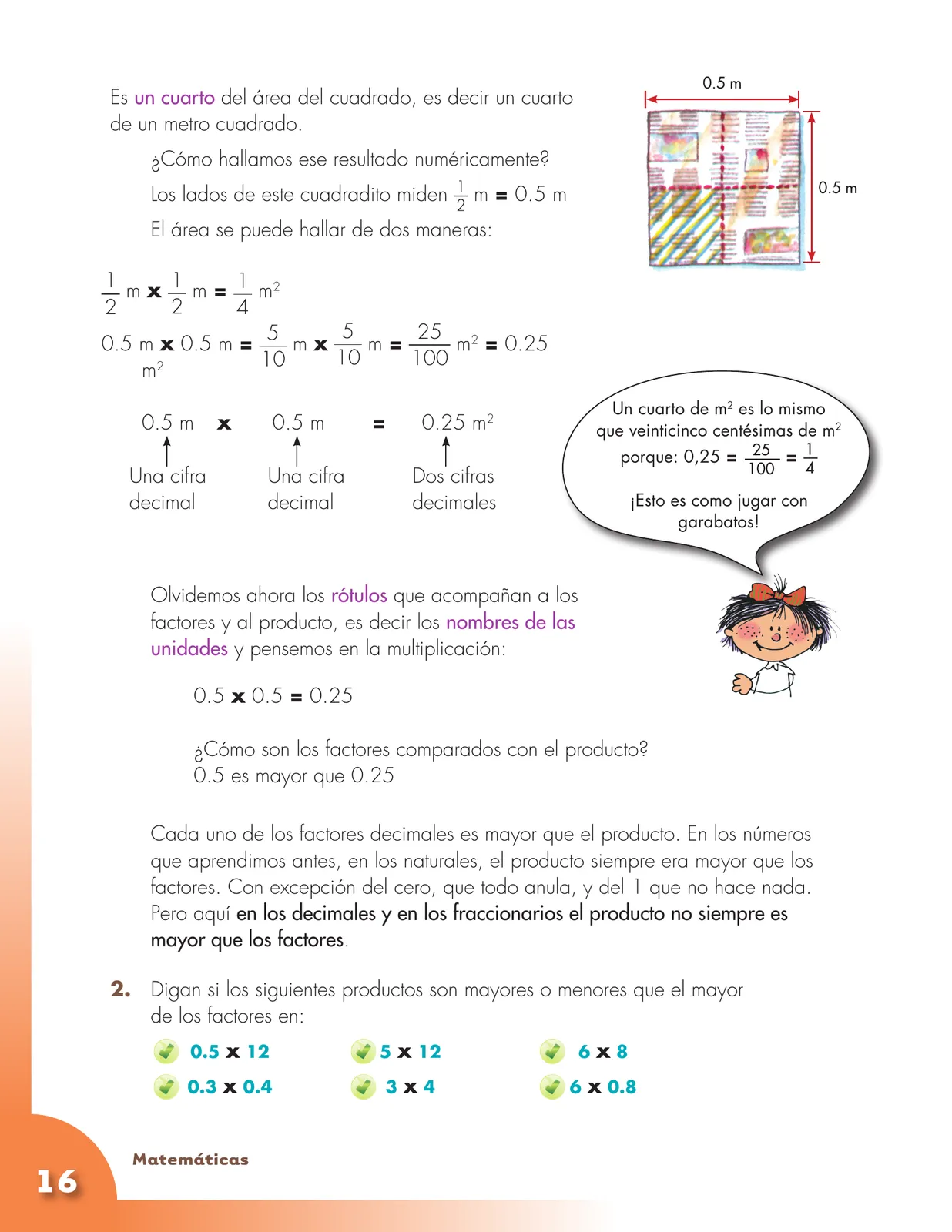 Miniatura página 16 de Matematica 5° · Cartilla 03