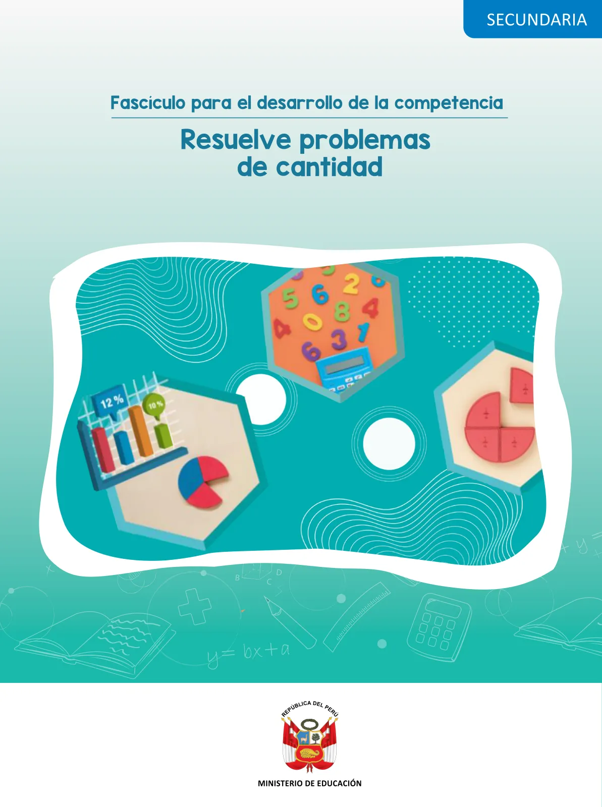 Portada de Fascículo para el desarrollo de la competencia Resuelve problemas de cantidad · 2024