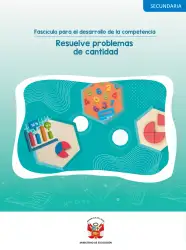 Portada de Fascículo para el desarrollo de la competencia Resuelve problemas de cantidad · 2024