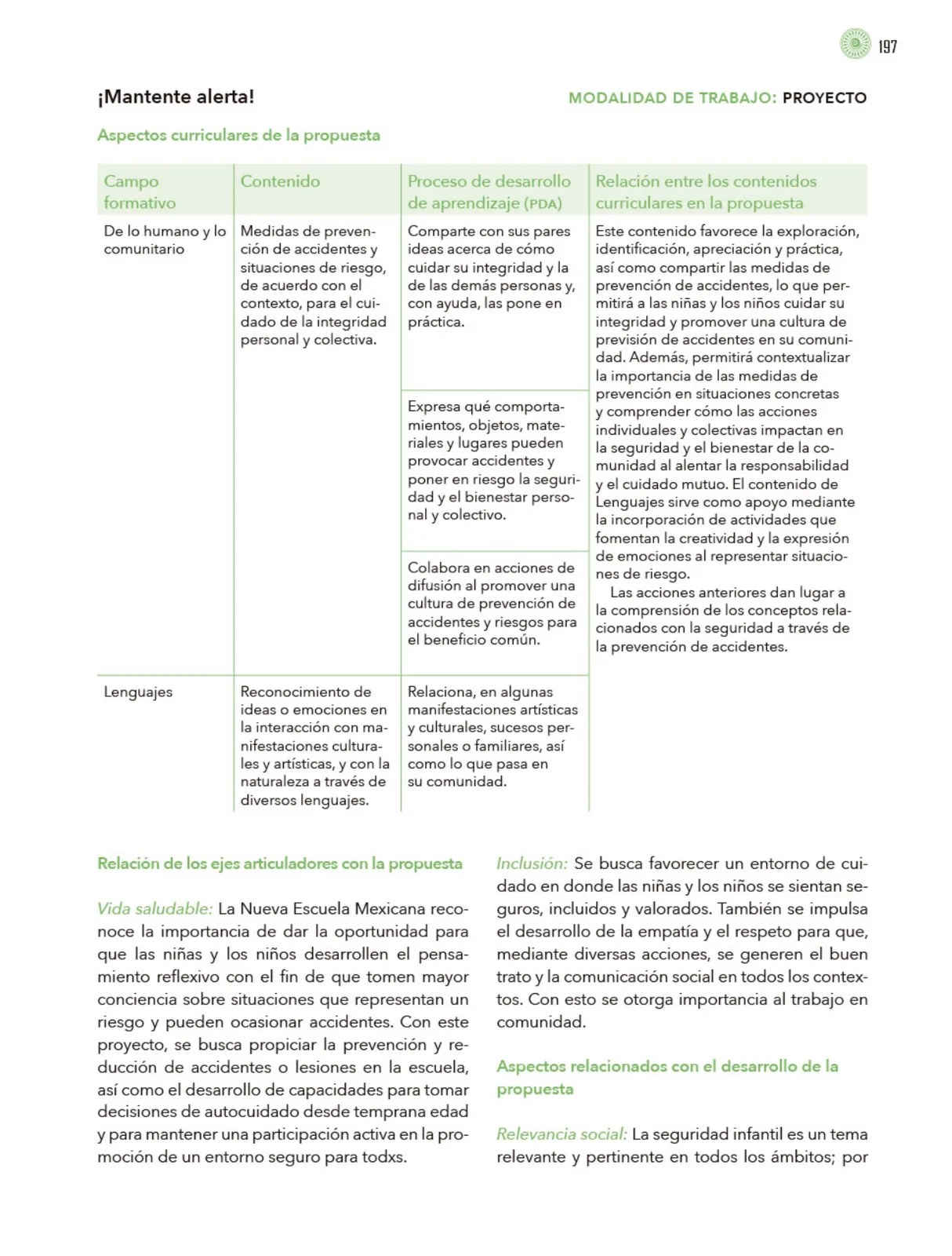 Página 198 de Modalidades de trabajo para la acción transformadora y el codiseño Libro de Educación Preescolar Grado 1°, 2°, 3° Ciclo Escolar 2025 - 2026