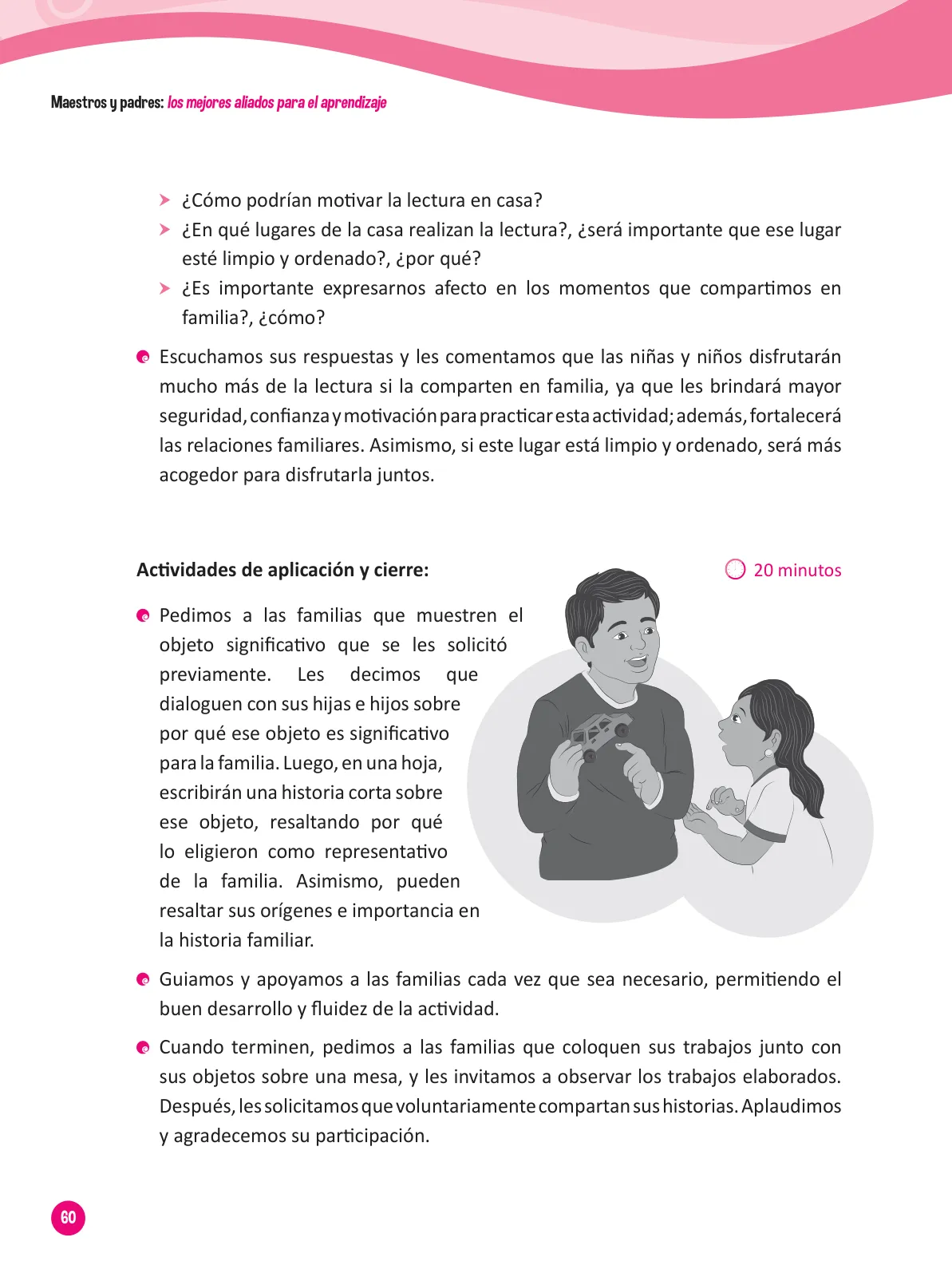 Miniatura página 62 de Guía para el trabajo docente con las familias del ciclo III de Primaria · 2016