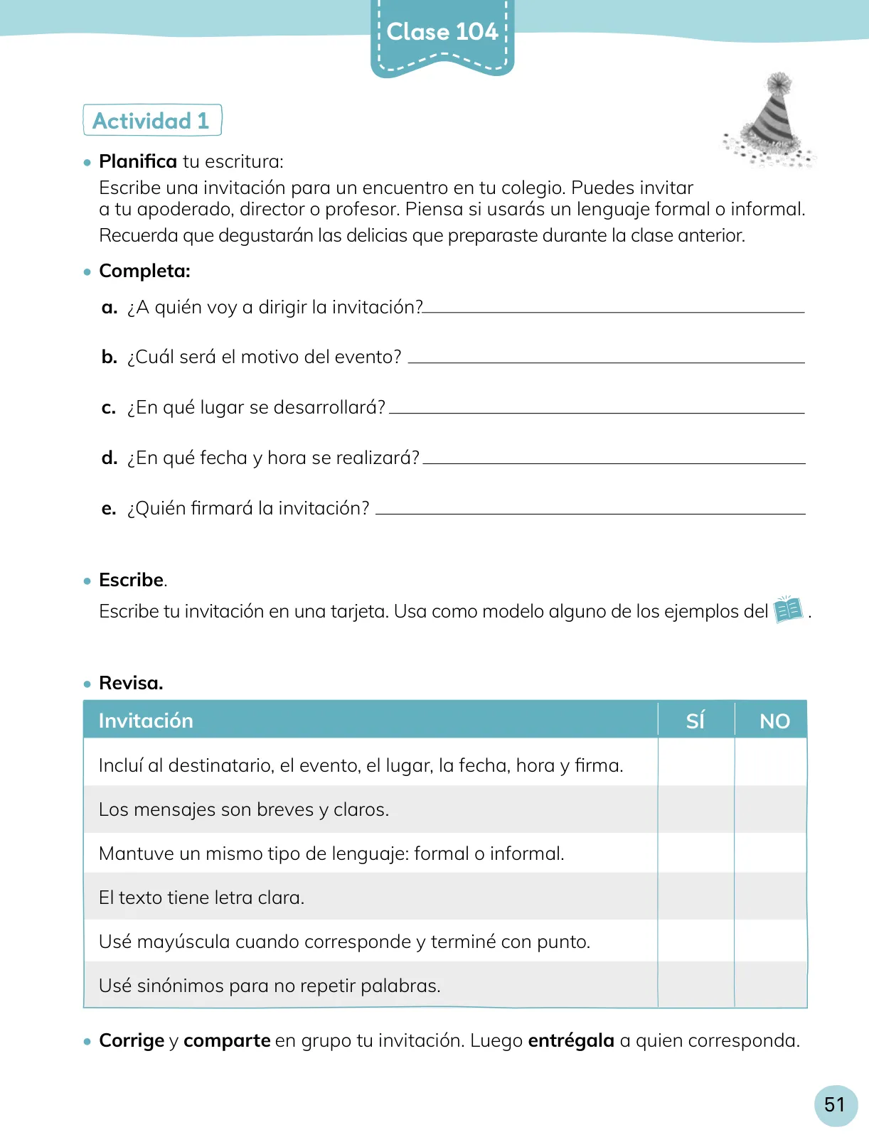 Miniatura página 52 de Lenguaje y Comunicación – Cuarto Básico | Texto del Estudiante MINEDUC – Descargar PDF · 2024