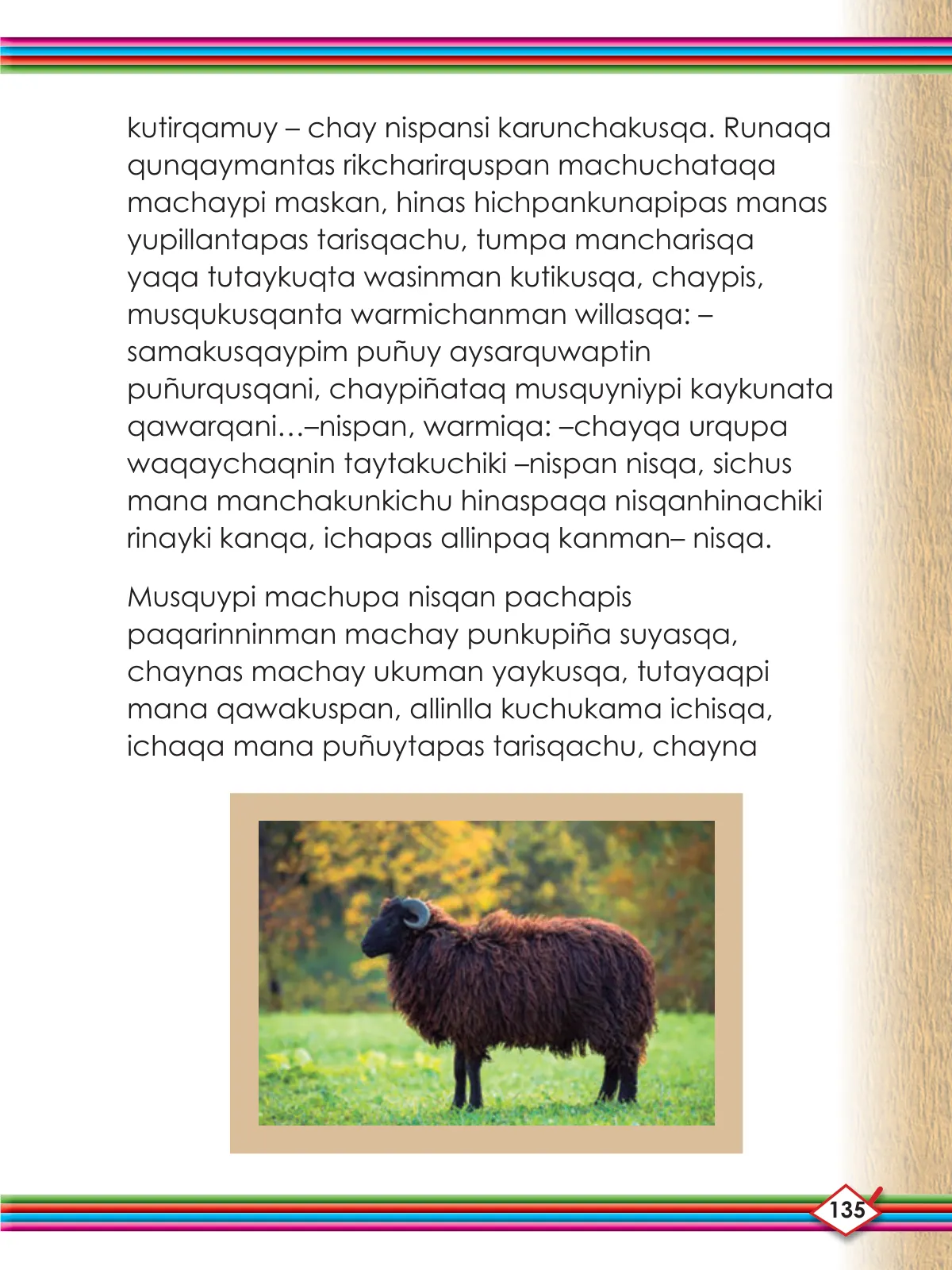 Miniatura página 137 de Willakuykuna maytu - Chanka Literatura 1 - 1° Secundaria - Quechua chanka · 2023