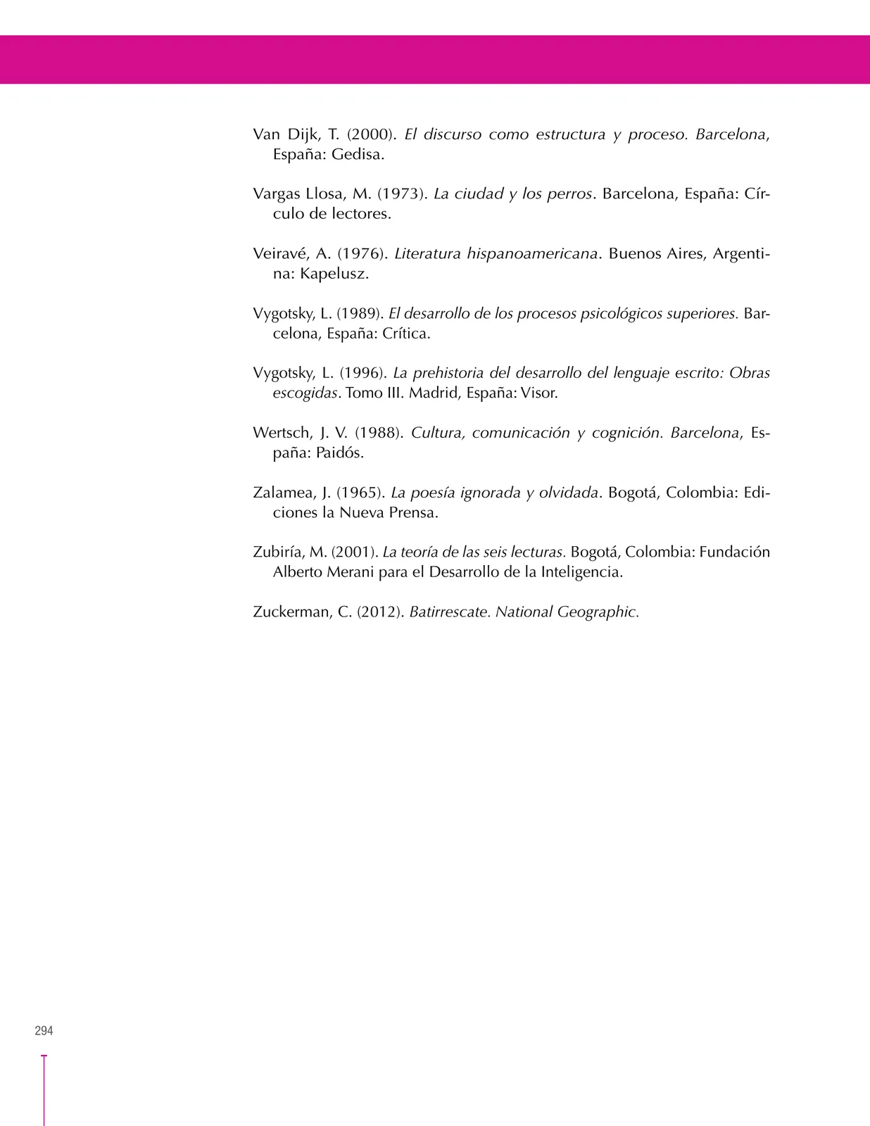 Página 294 de Lenguaje 9° · Secundaria Activa