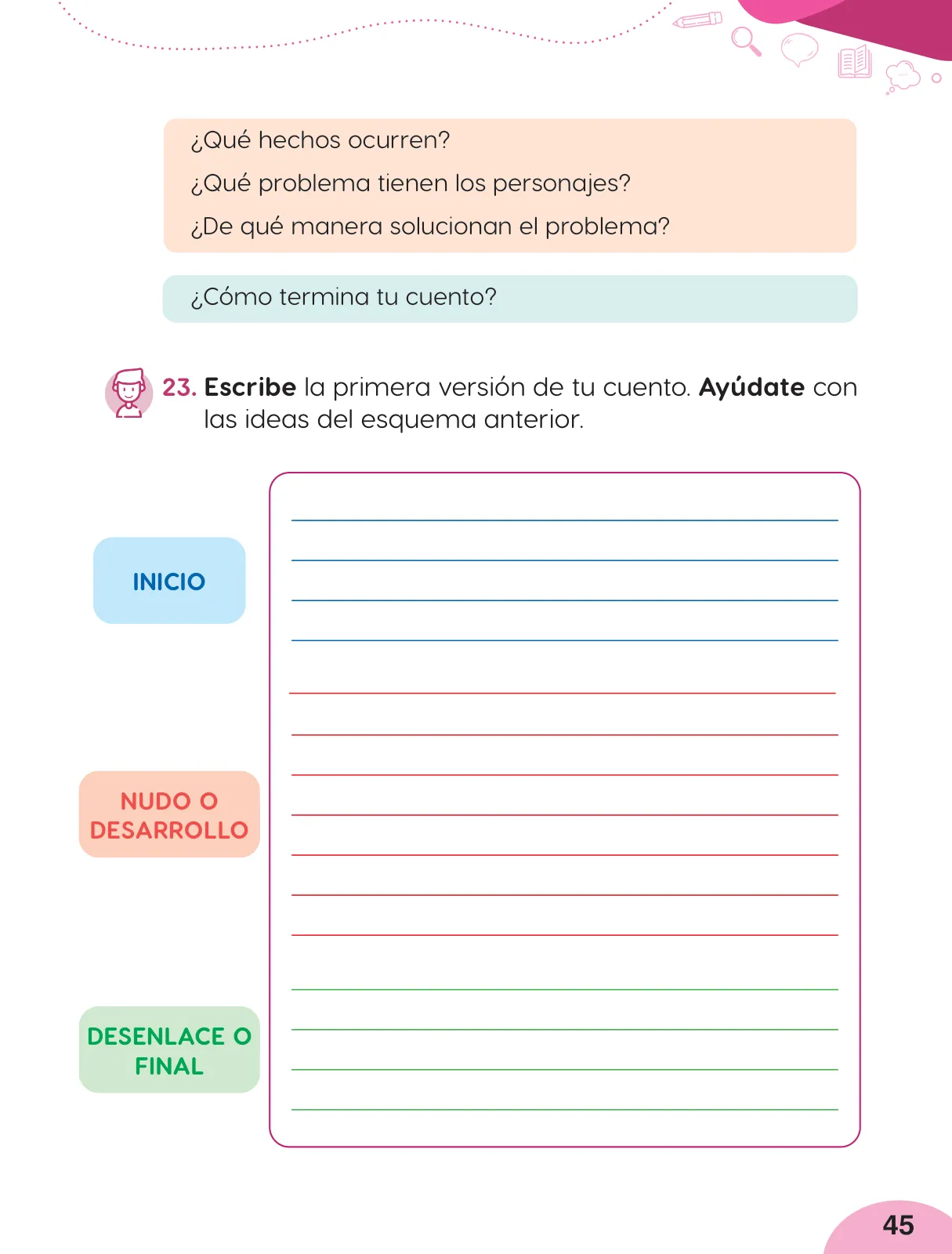 Página 47 de Cuadernillo de Comunicación 2, segundo grado de Primaria · 2023