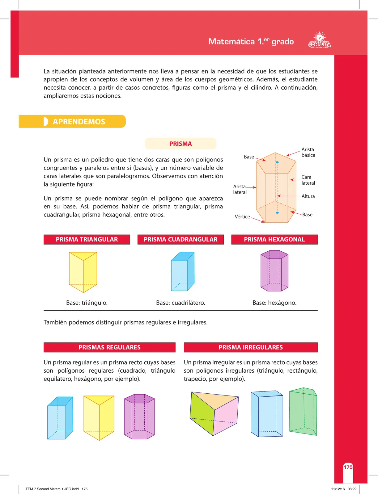 Página 175 de Matemática 1 : cuaderno de reforzamiento pedagógico - JEC · 2016