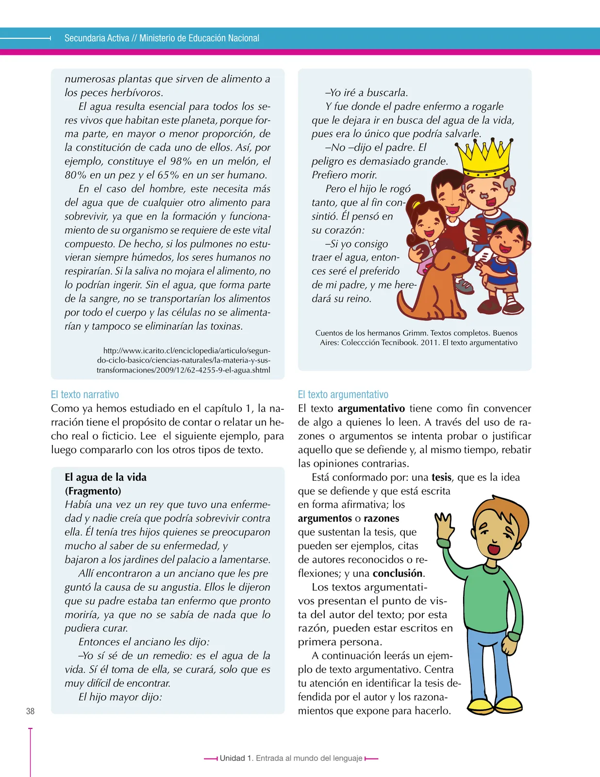 Miniatura página 38 de Lenguaje 6° · Secundaria Activa