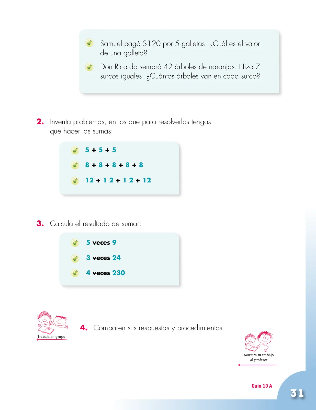 Página 31 de Matematica 2° · Cartilla 02