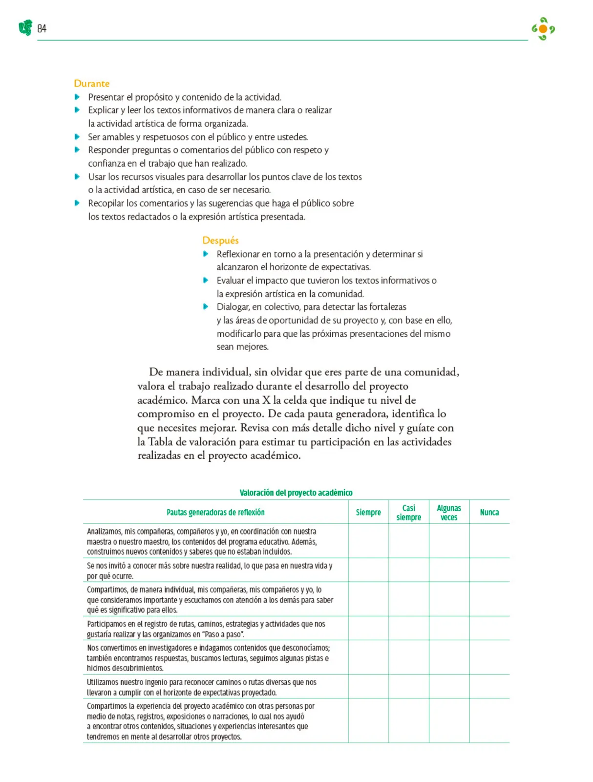 Miniatura página 85 de Colección Sk´asolil. Nuestro libro de Proyectos.  Tomo III.  Libro de Educación Telesecundaria Grado 2°  Ciclo Escolar 2025 - 2026
