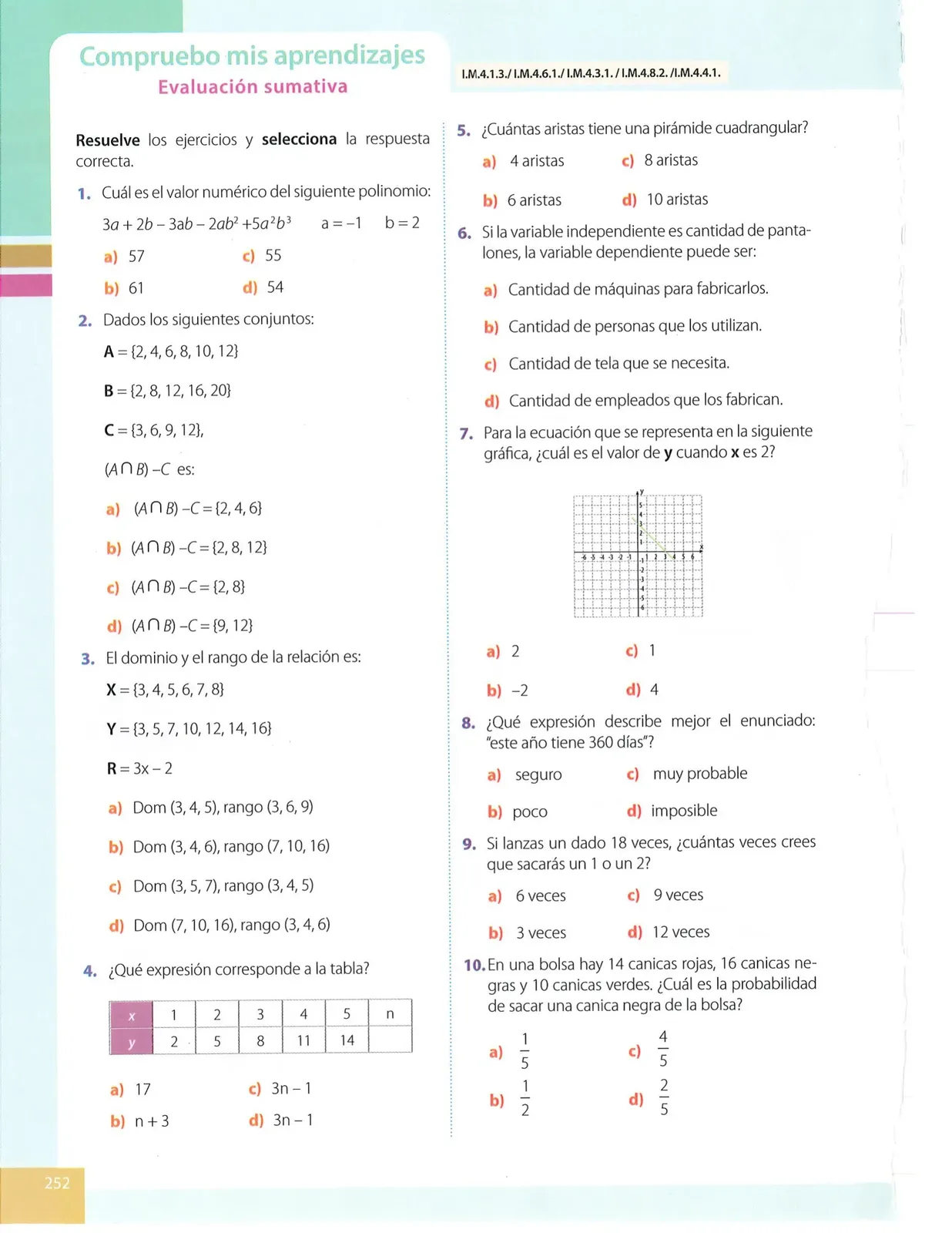 Miniatura página 252 de Matematica · 8 EGB · 2025