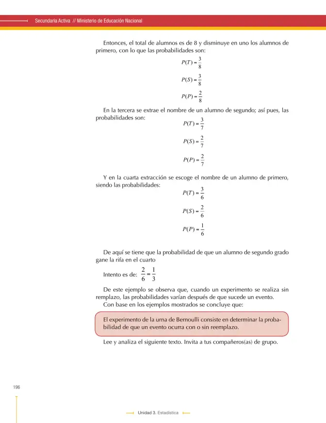 Página 196 de Matematica 9° · Secundaria Activa