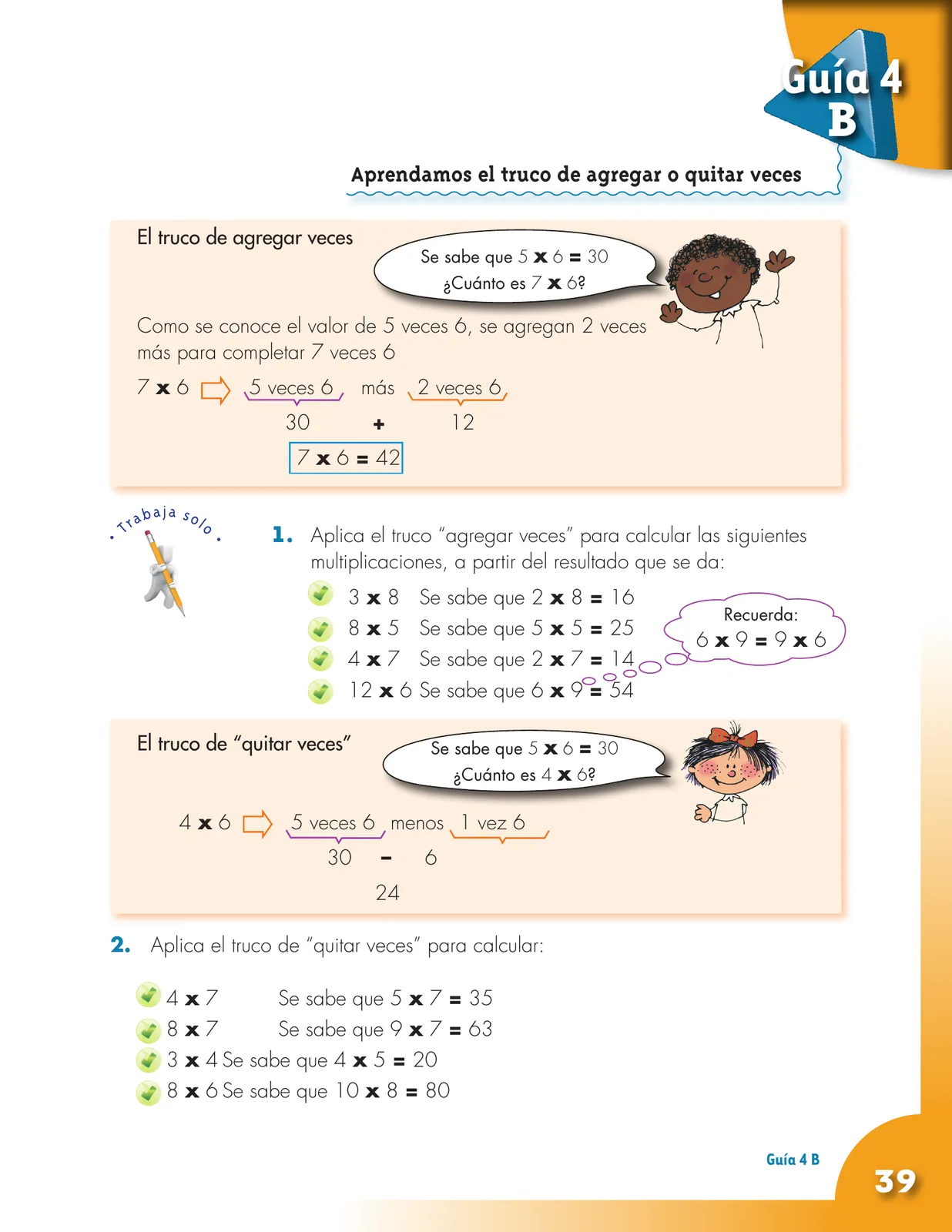Página 39 de Matematica 4° · Cartilla 01