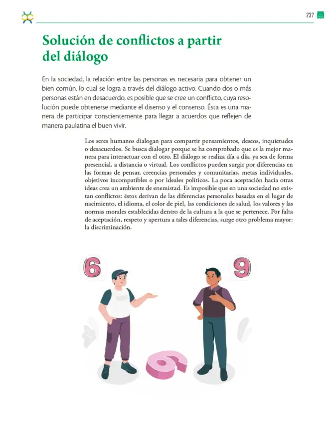 Página 238 de Colección Ximhai. De lo humano y lo comunitario. Libro de Educación Telesecundaria Grado 1° Ciclo Escolar 2025 - 2026