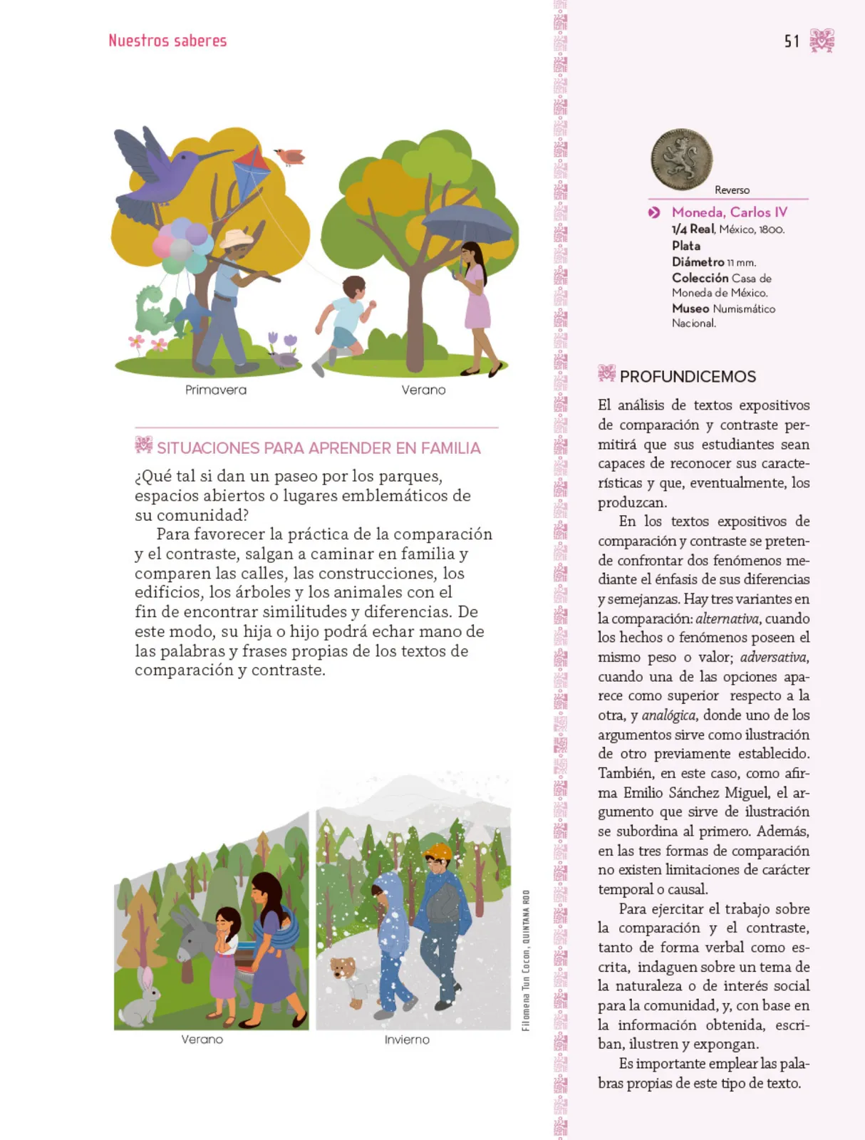 Página 52 de Nuestros saberes: Libro para alumnos, maestros y familia. Libro de Educación Primaria Grado 3° Ciclo Escolar 2025 - 2026
