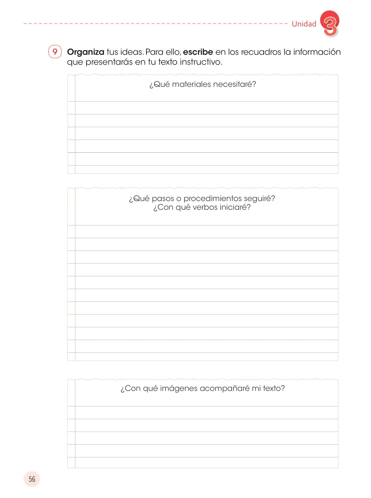Página 58 de Comunicación 3 : cuaderno de trabajo para tercer grado de Educación Primaria 2019 · 2019