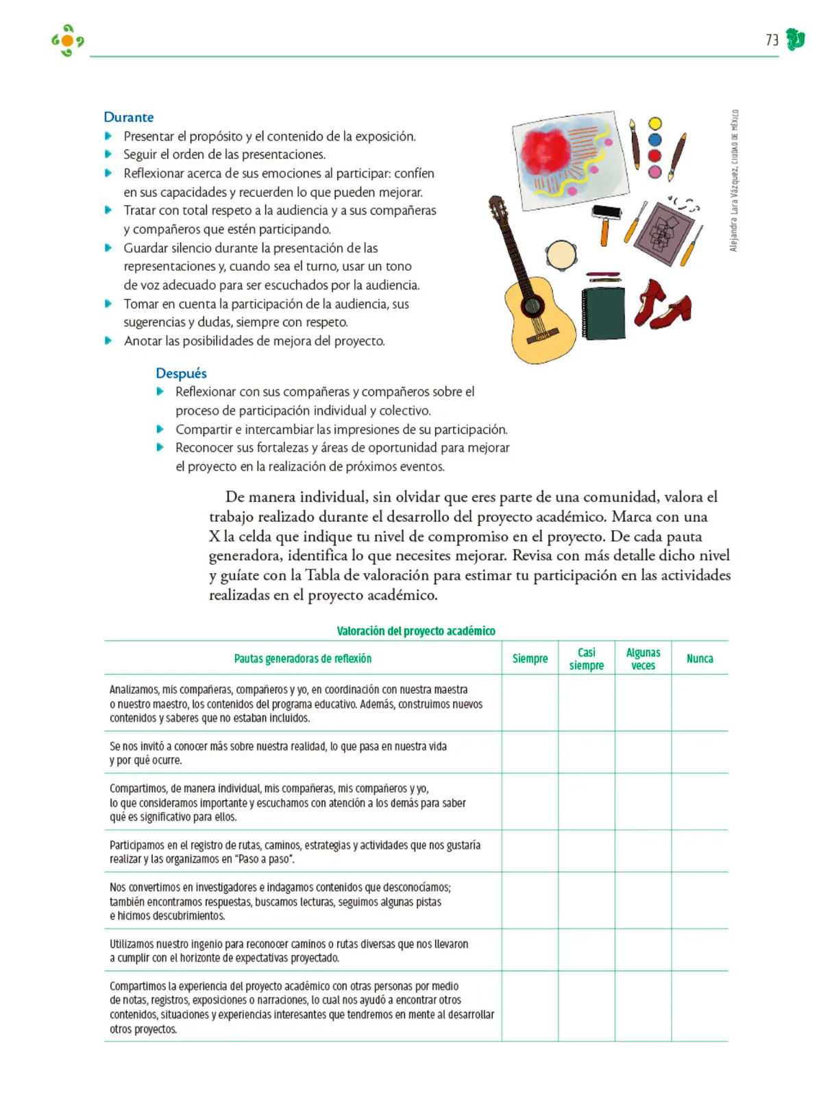 Página 74 de Colección Nanahuatzin. Nuestro libro de Proyectos.  Tomo III.  Libro de Educación Telesecundaria Grado 3°  Ciclo Escolar 2025 - 2026