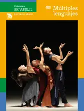 Portada de Colección Sk´asolil. Múltiples lenguajes. Libro de Educación Telesecundaria Grado 2° Ciclo Escolar 2025 - 2026