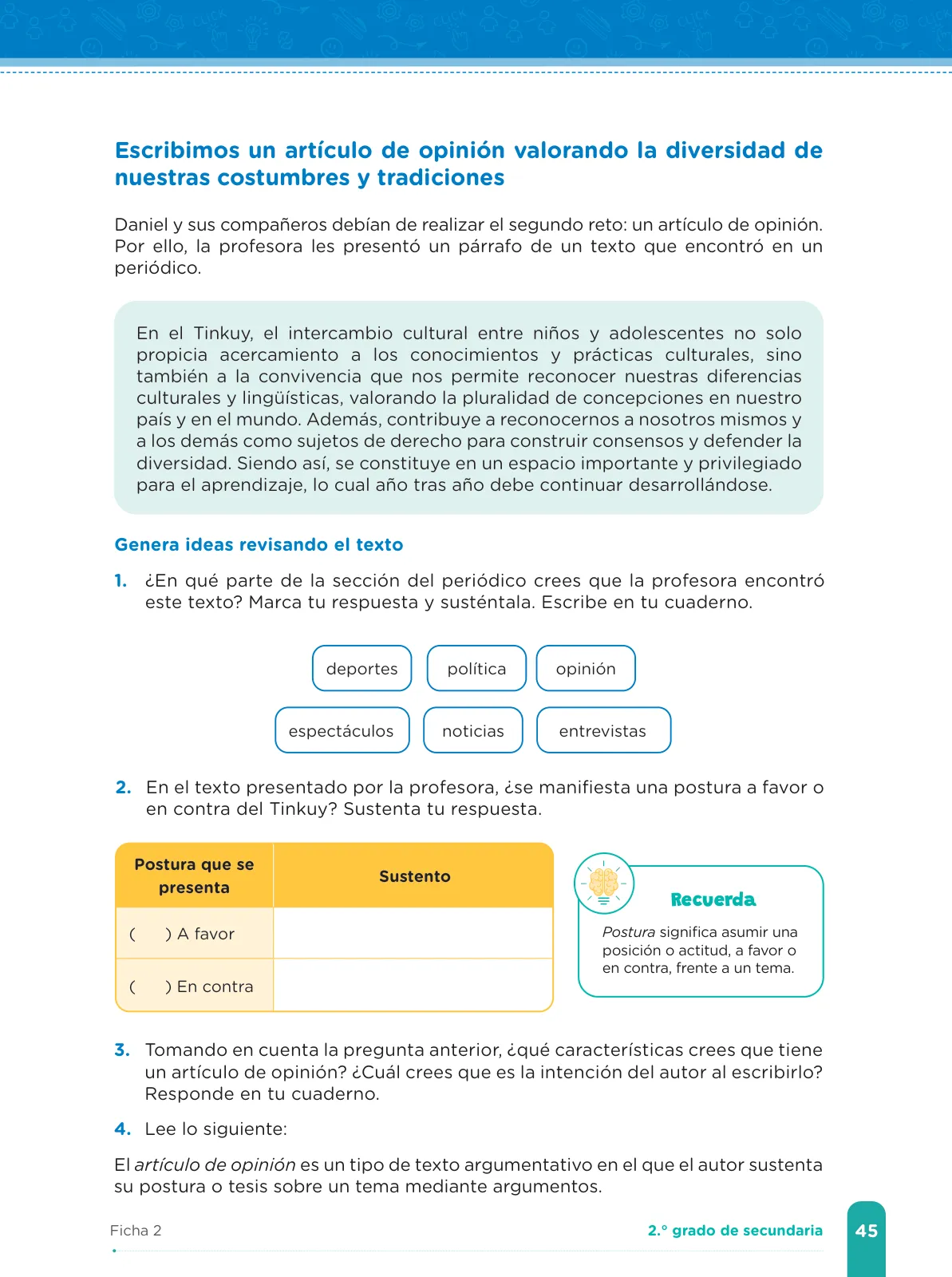 Miniatura página 47 de Fichas de aprendizaje de Comunicación 2 · 2024