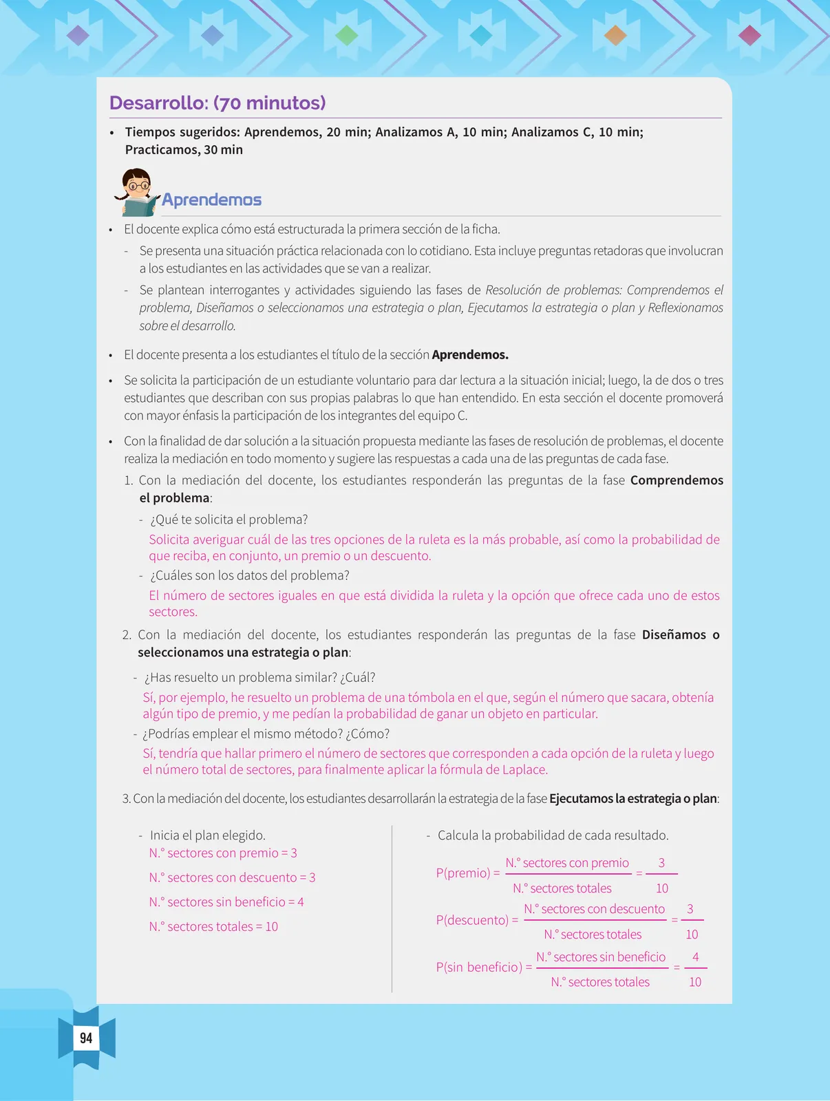 Página 96 de Resolvamos problemas 1 : manual para el docente 2018 · 2018