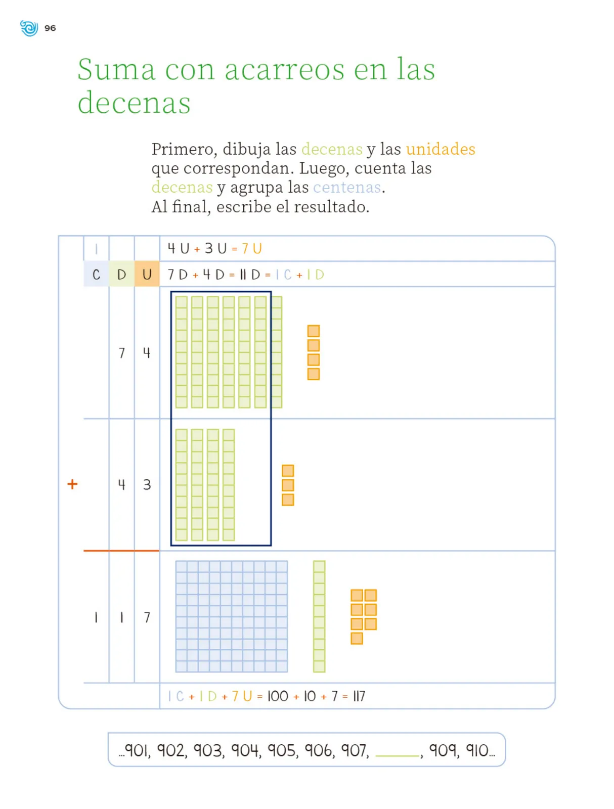 Miniatura página 97 de Múltiples lenguajes. Trazos y números.   Libro de Educación Primaria Grado 2°  Ciclo Escolar 2025 - 2026