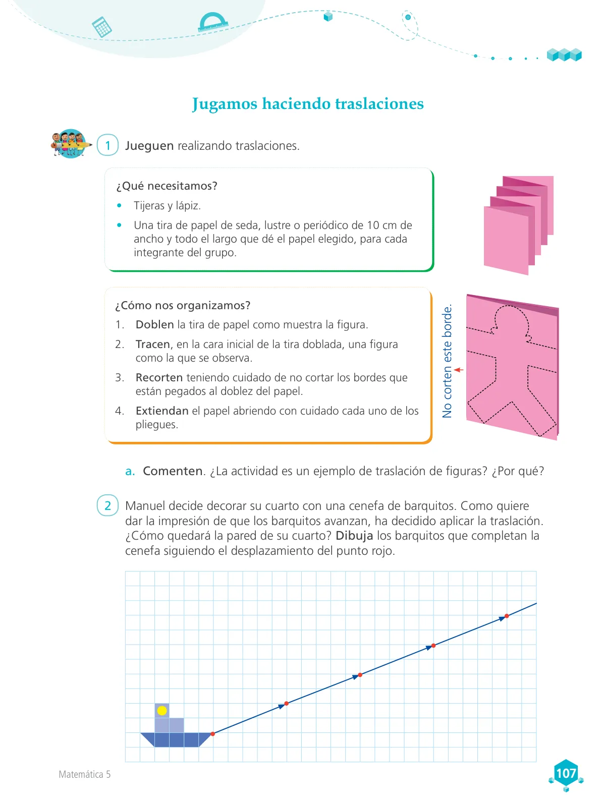 Miniatura página 108 de Matemática 5 : cuaderno de trabajo para quinto grado de Educación Primaria 2018 · 2018