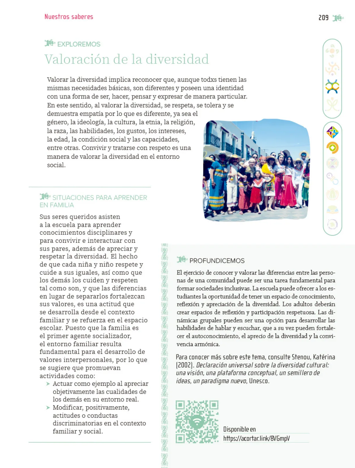 Página 210 de Nuestros saberes: Libro para alumnos, maestros y familia.   Libro de Educación Primaria Grado 5°  Ciclo Escolar 2025 - 2026