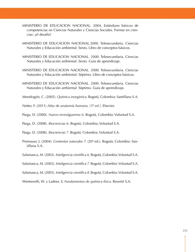 Página 219 de Ciencias Naturales 6° · Secundaria Activa