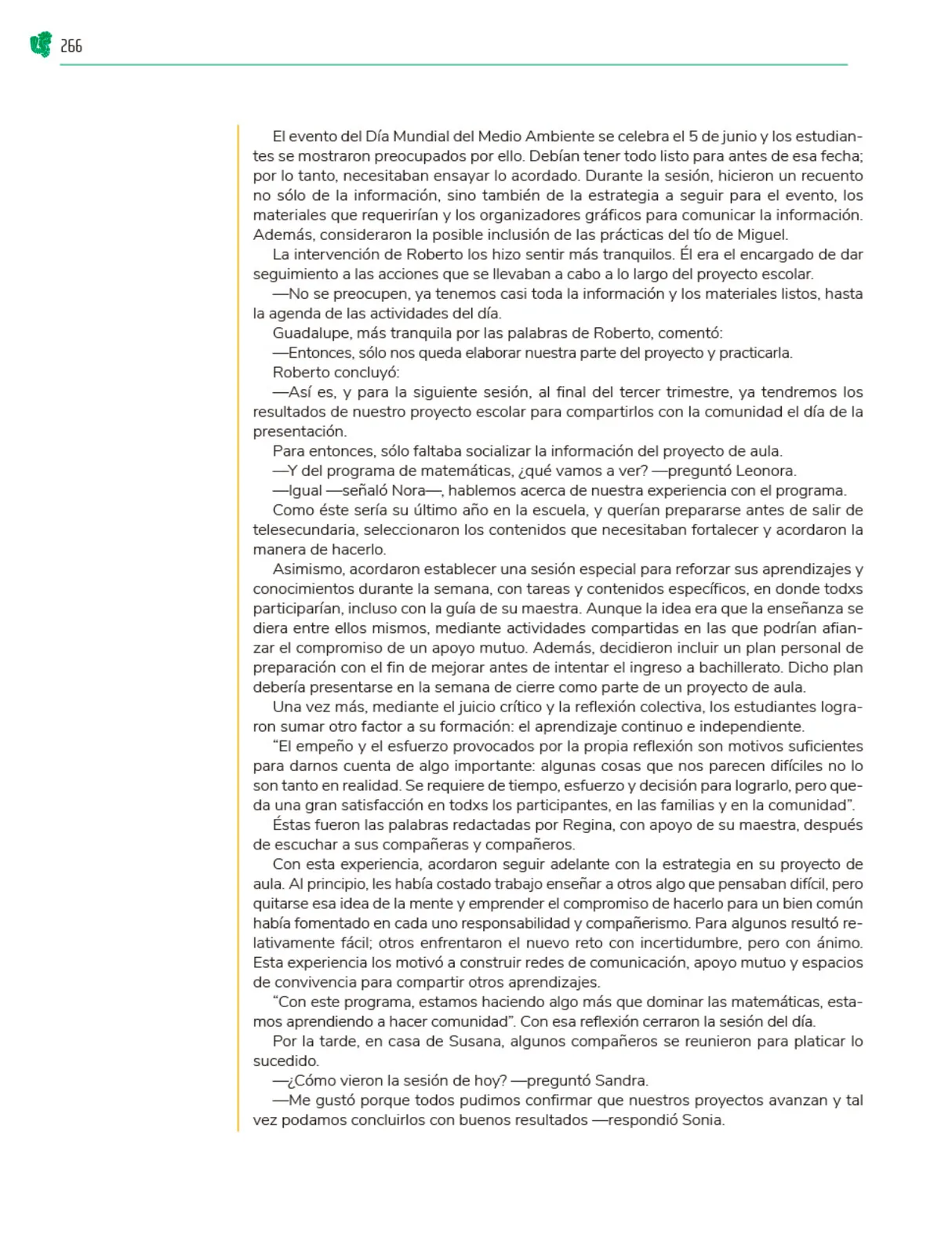 Página 267 de Colección Nanahuatzin. Nuestro libro de Proyectos.  Tomo II.  Libro de Educación Telesecundaria Grado 3°  Ciclo Escolar 2025 - 2026