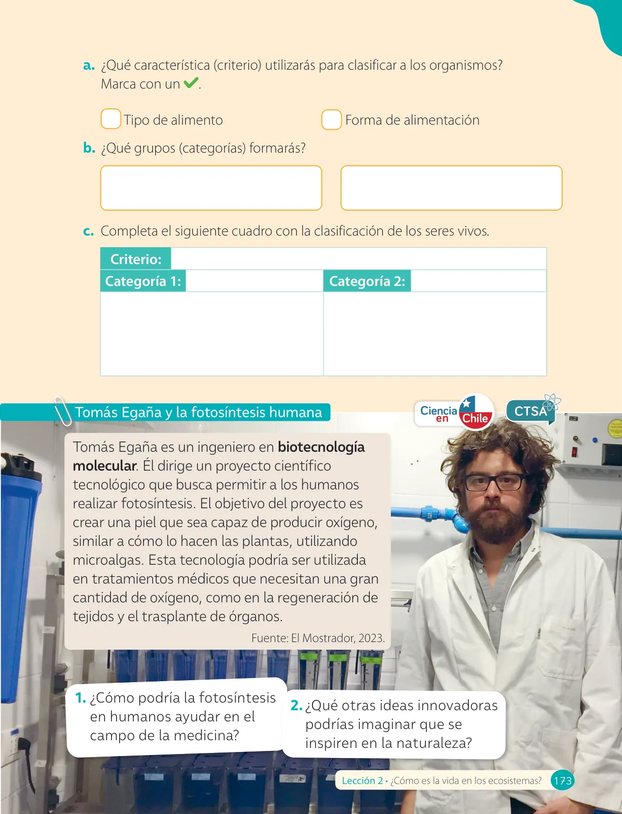 Página 175 de Ciencias Naturales – Cuarto Básico | Texto del Estudiante MINEDUC – Descargar PDF · 2024