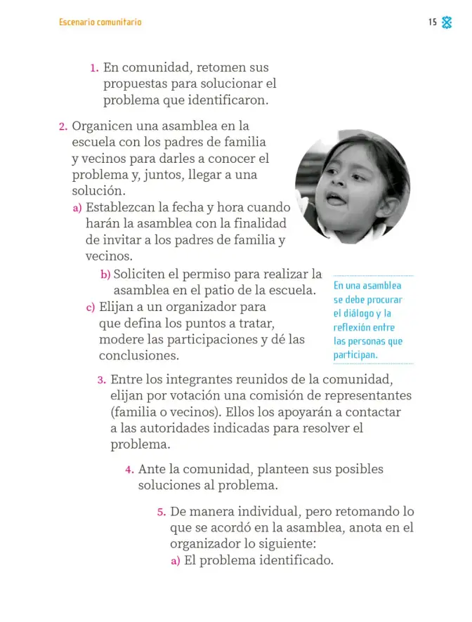 Página 16 de Proyectos Comunitarios. Libro de Educación Primaria Grado 1° Ciclo Escolar 2025 - 2026
