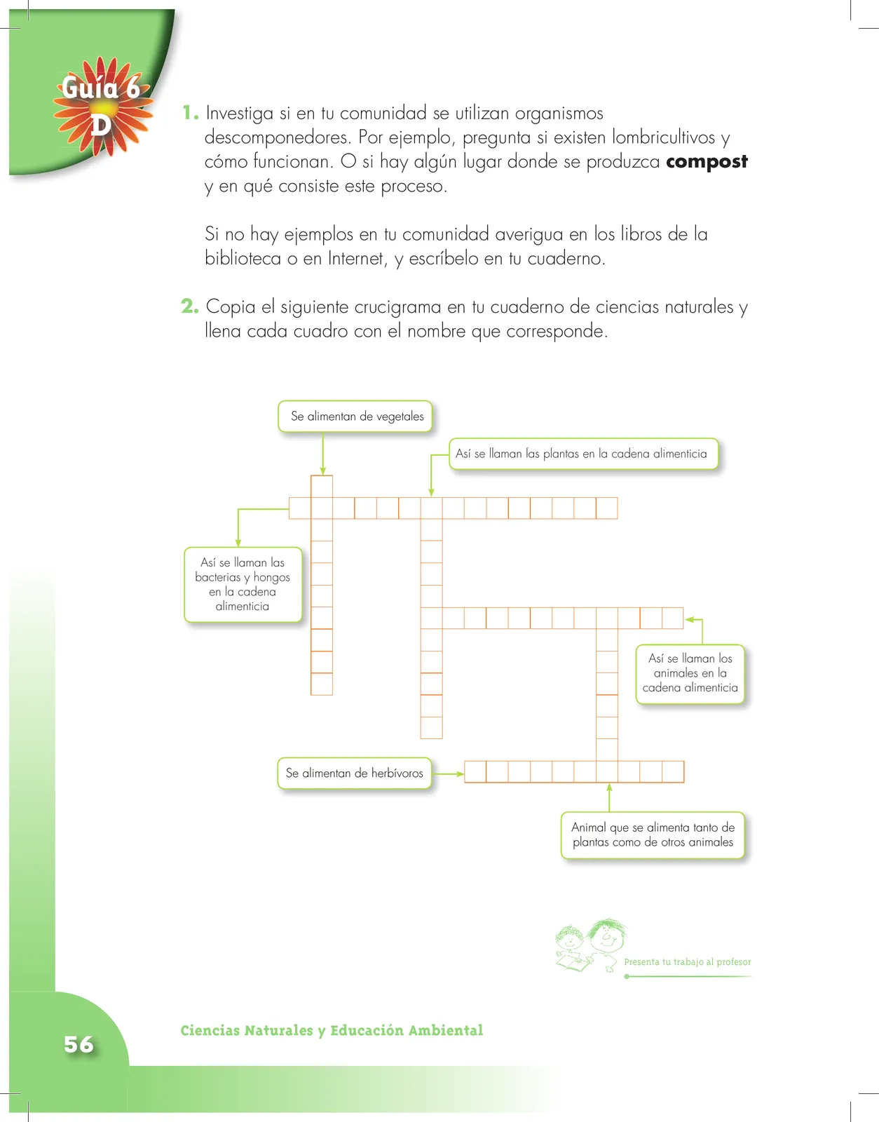 Miniatura página 56 de Ciencias Naturales 3° · Cartilla 01