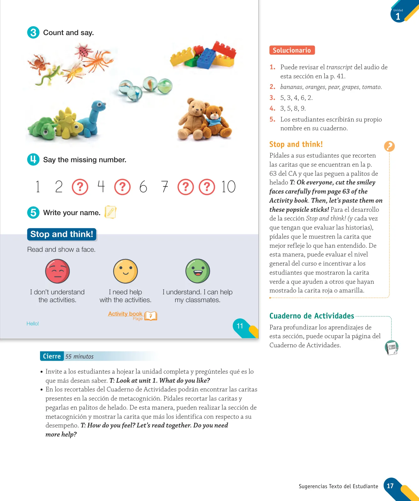 Miniatura página 19 de Inglés – Primero Básico | Student’s Book MINEDUC – Descargar PDF · 2024