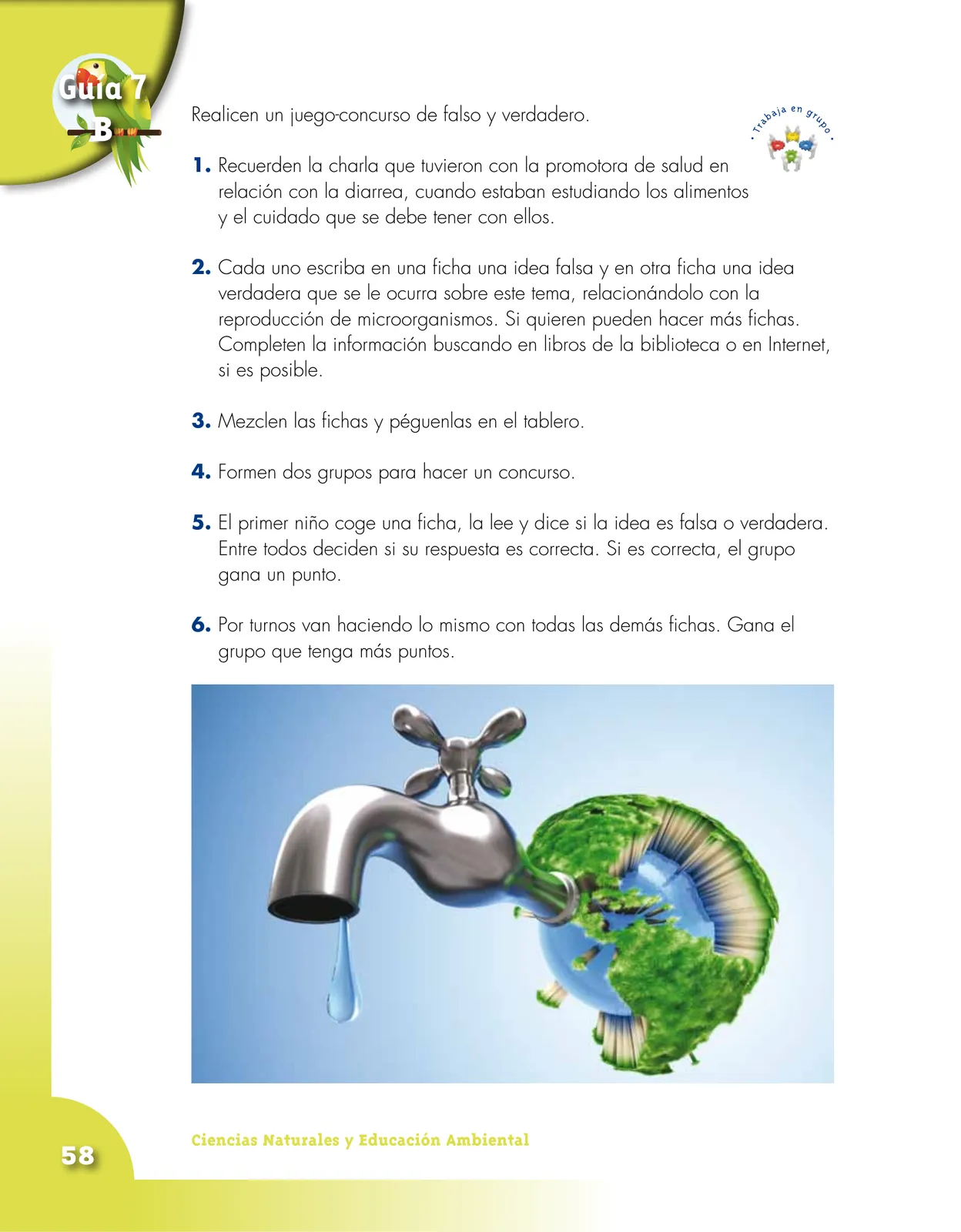 Página 58 de Ciencias Naturales 4° · Cartilla 01