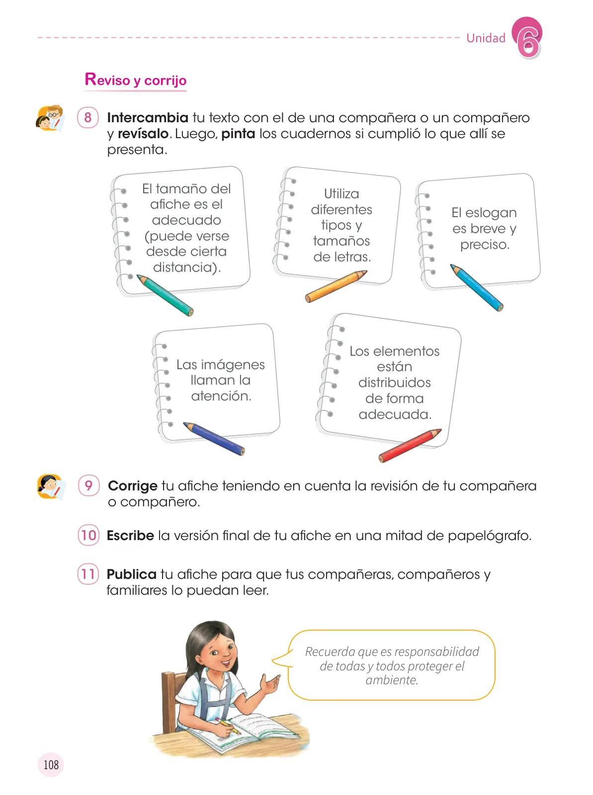 Página 110 de Comunicación 3 : cuaderno de trabajo para tercer grado de Educación Primaria 2019 · 2019
