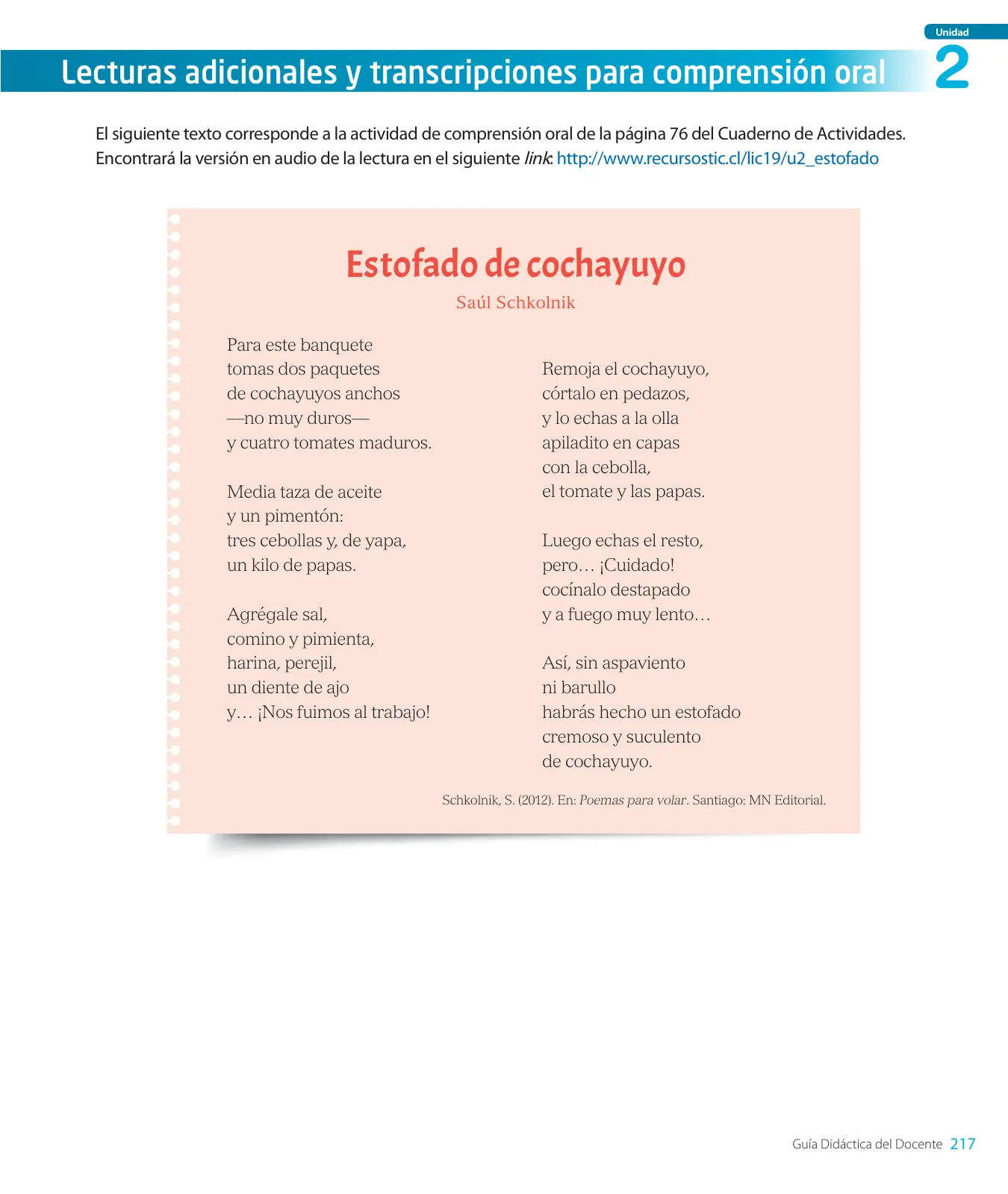 Miniatura página 219 de Lenguaje y Comunicación – Segundo Básico – Texto del Estudiante MINEDUC – Descargar PDF · 2024