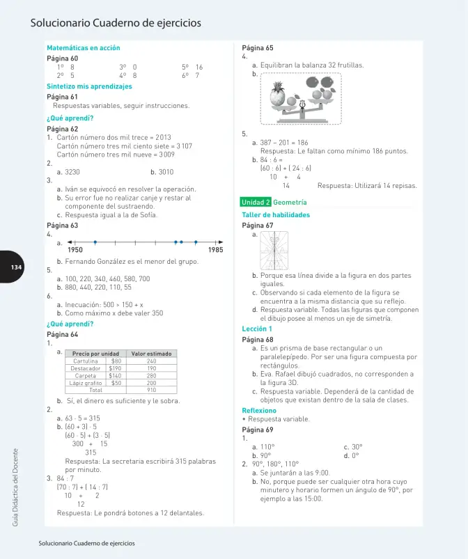 Página 323 de Matemática – Cuarto Básico | Texto del Estudiante MINEDUC – Descargar PDF · 2024