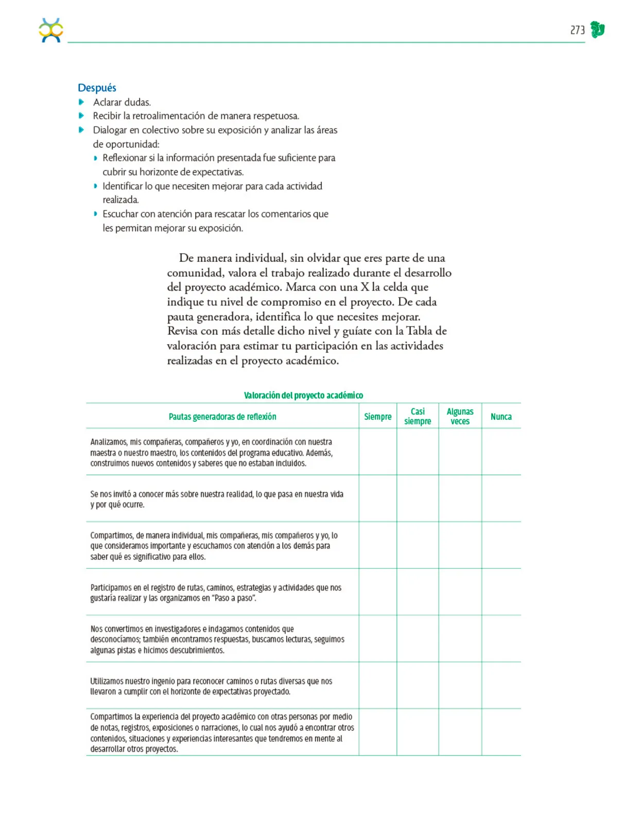 Miniatura página 274 de Colección Nanahuatzin. Nuestro libro de Proyectos. Tomo I.   Libro de Educación Telesecundaria Grado 3°  Ciclo Escolar 2025 - 2026