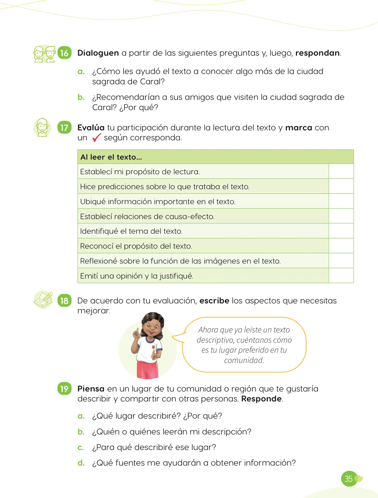Página 37 de Cuadernillo de Comunicación 4, cuarto grado de Primaria · 2023