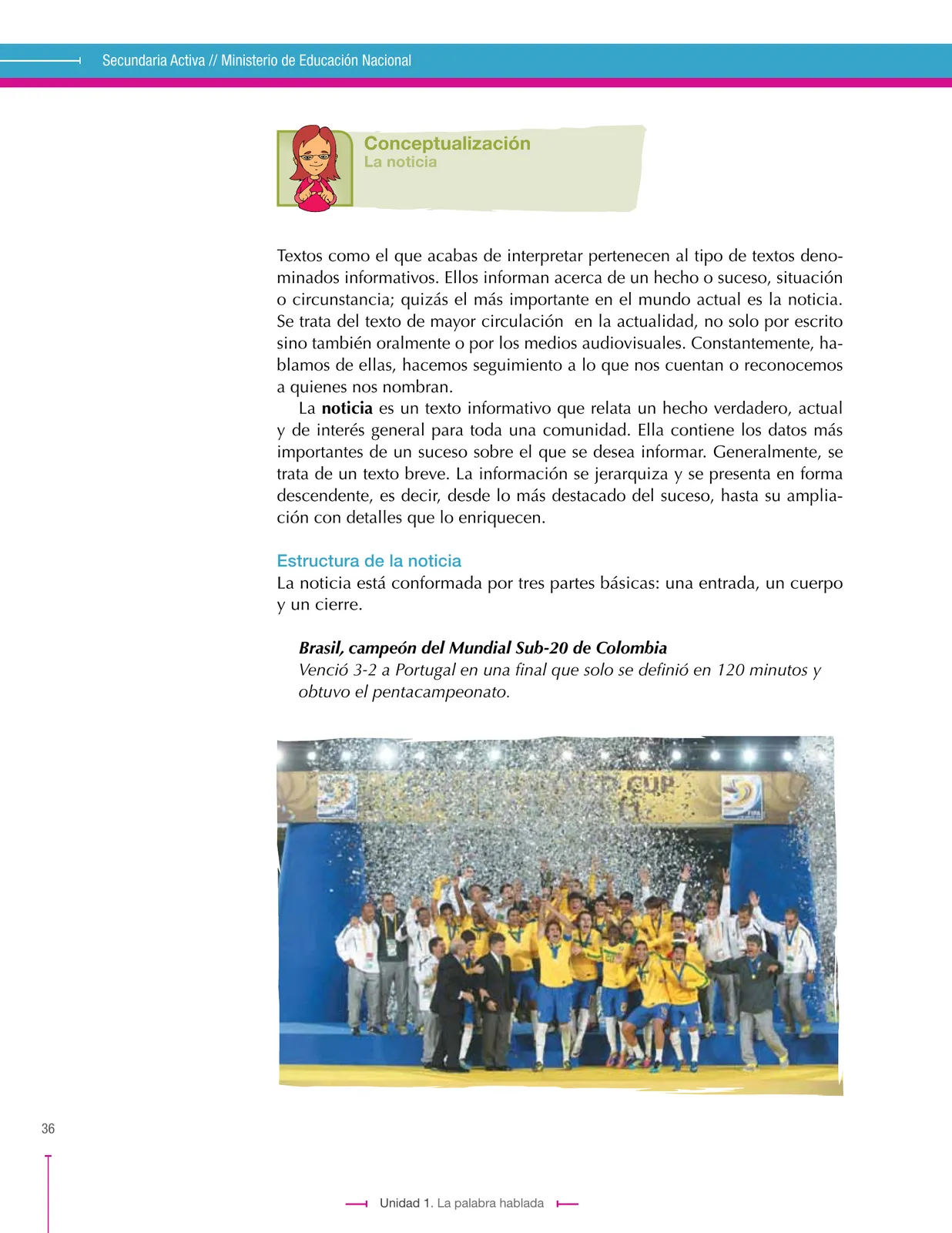 Página 36 de Lenguaje 8° · Secundaria Activa