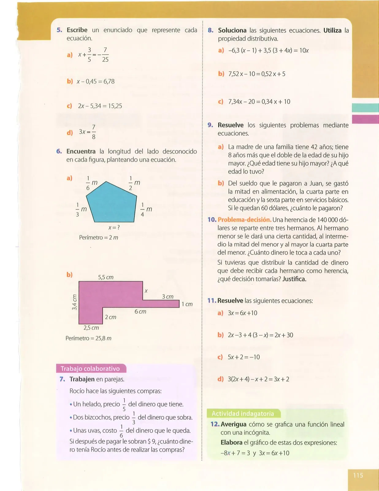 Miniatura página 115 de Matematica · 8 EGB · 2025