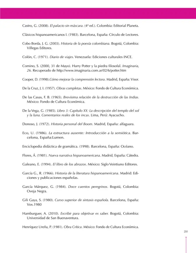 Página 291 de Lenguaje 9° · Secundaria Activa
