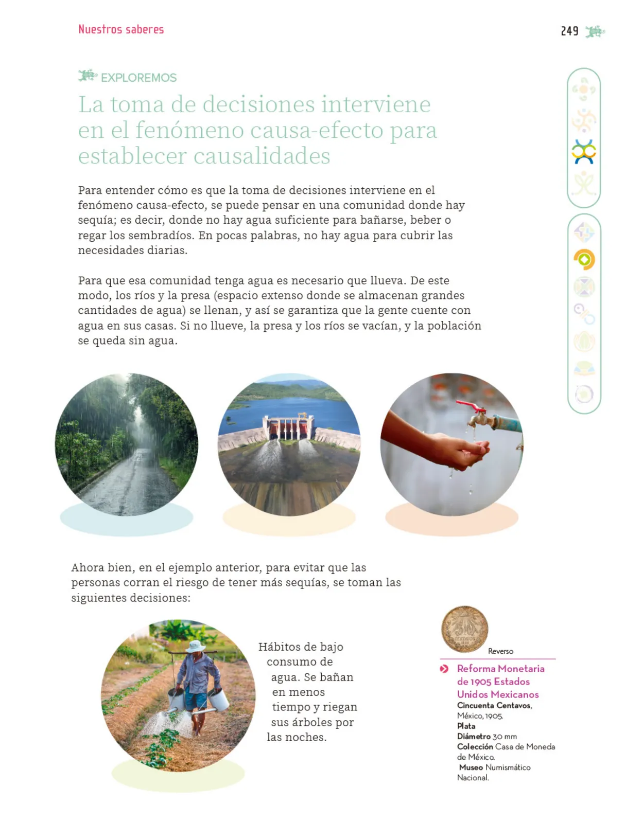 Miniatura página 250 de Nuestros saberes: Libro para alumnos, maestros y familia.   Libro de Educación Primaria Grado 5°  Ciclo Escolar 2025 - 2026