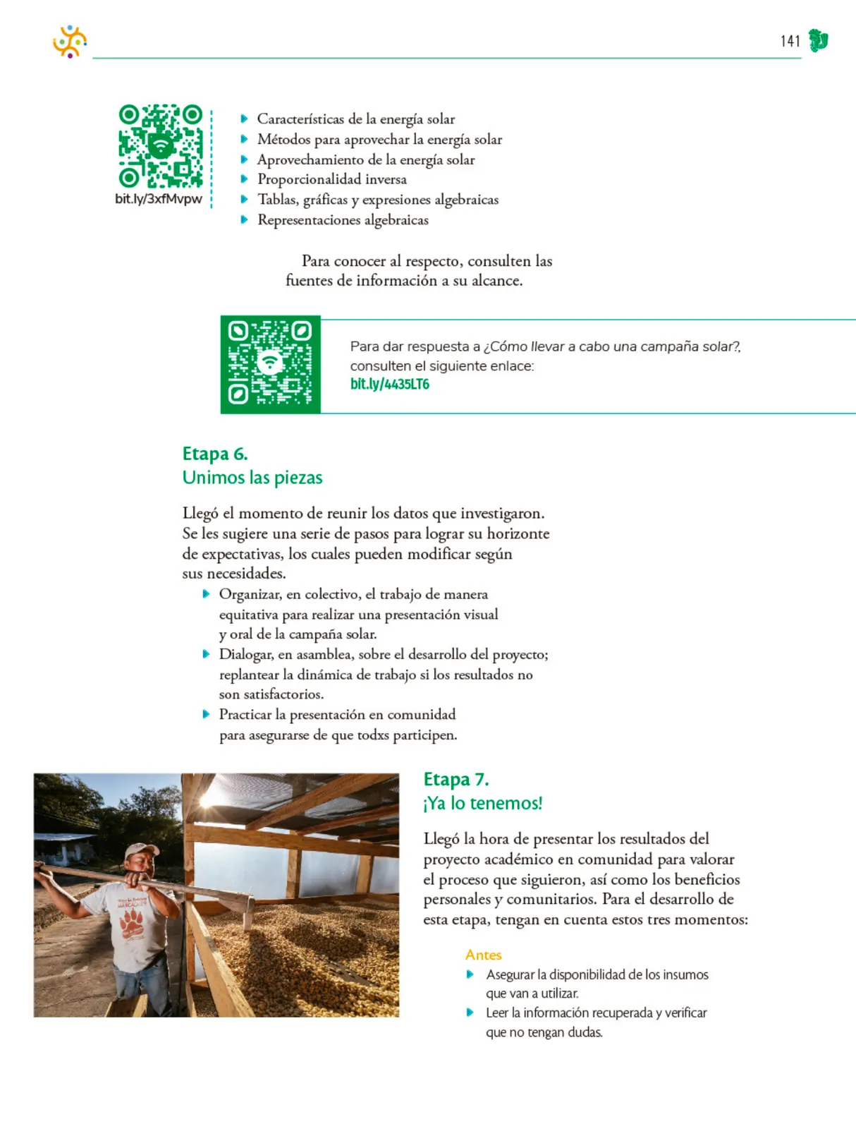 Miniatura página 142 de Colección Sk´asolil. Nuestro libro de Proyectos.  Tomo III.  Libro de Educación Telesecundaria Grado 2°  Ciclo Escolar 2025 - 2026