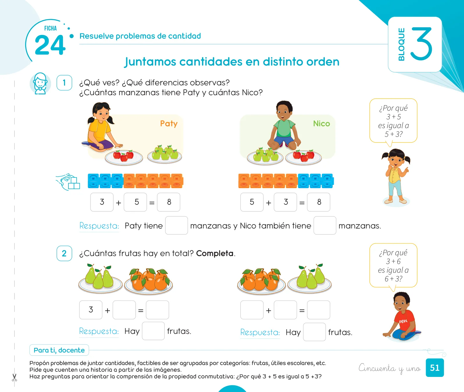 Página 53 de Cuadernillo de Matemática 1. Primer grado de Primaria · 2024