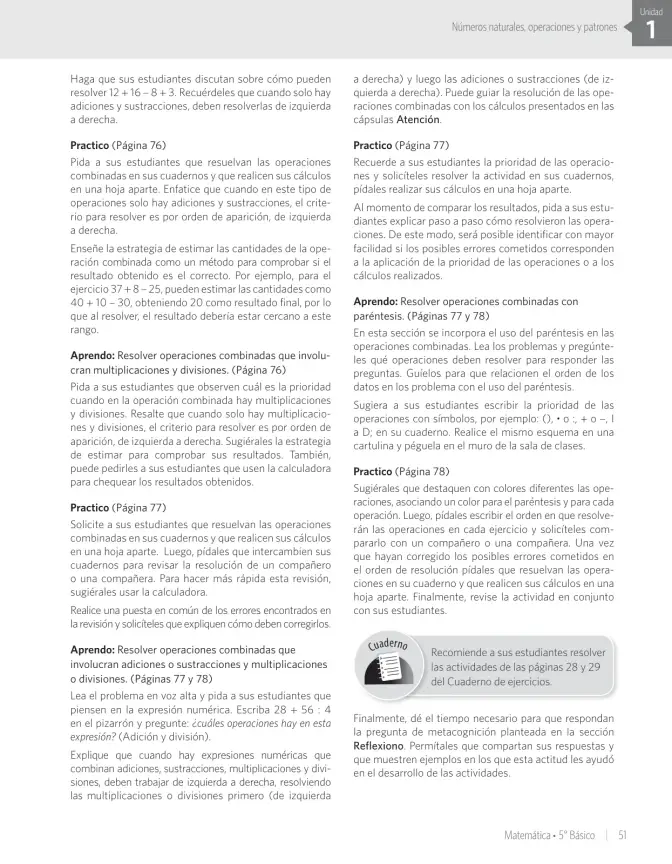 Página 57 de Matemática – Quinto Básico | Texto del Estudiante MINEDUC – Descargar PDF · 2024